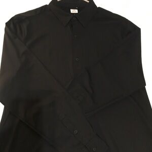 Hurley Dress Shirt Button Down Black Size L
